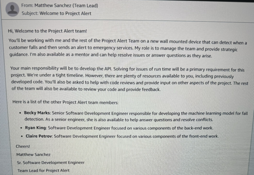 Amazon work simulation 真题 Q1